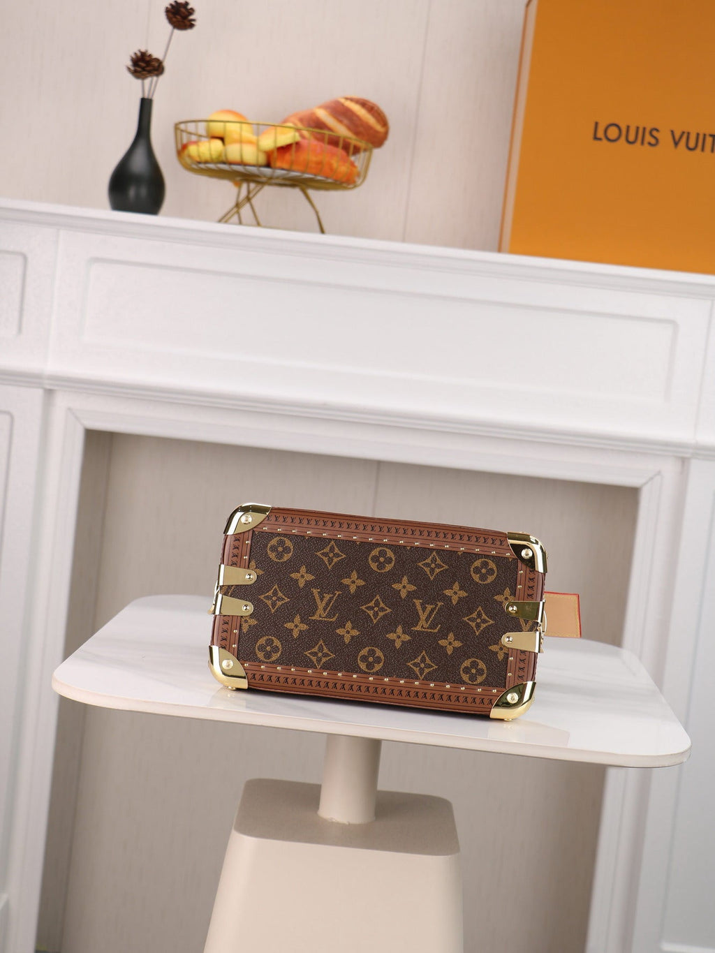 Louis Vuitton Brown Monogram Top-Handle Bag