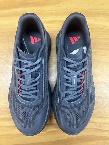 Adidas Charcoal Grey Lace-Up Sneakers