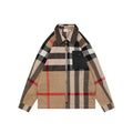 Burberry Color-Block Pocket Mega Check Zip-Up Jacket