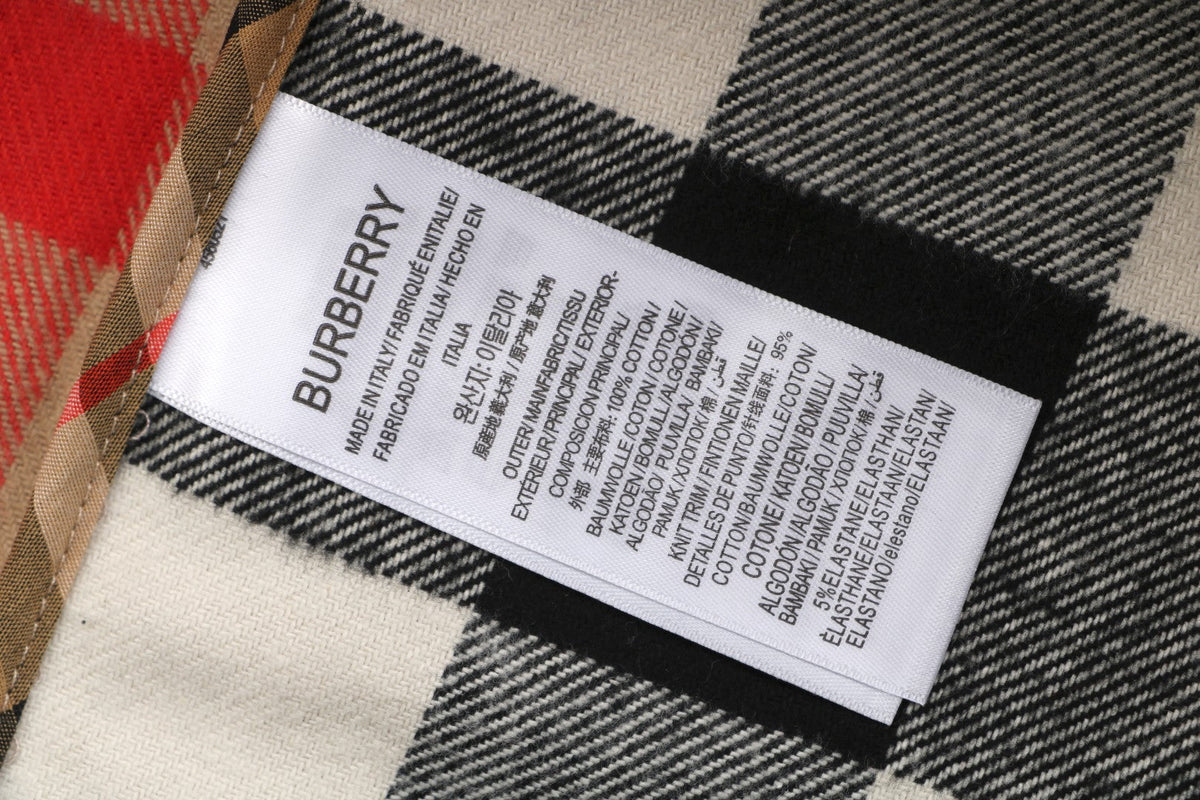 Burberry Color-Block Pocket Mega Check Zip-Up Jacket