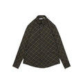 Burberry 25FW B-Shield Diagonal Check Long Sleeve Shirt