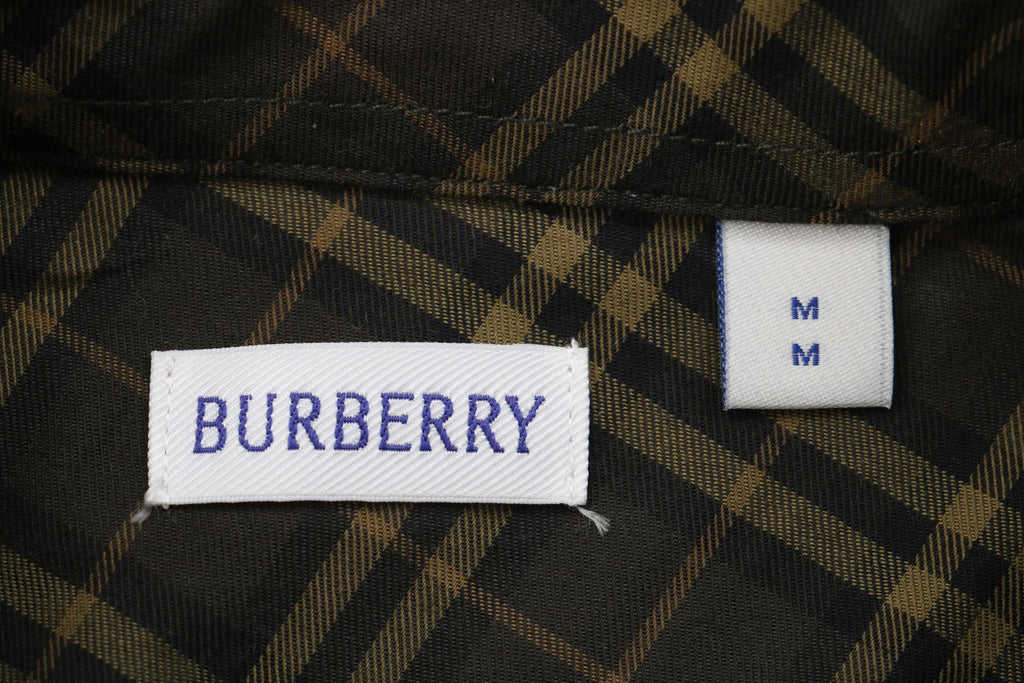 Burberry 25FW B-Shield Diagonal Check Long Sleeve Shirt