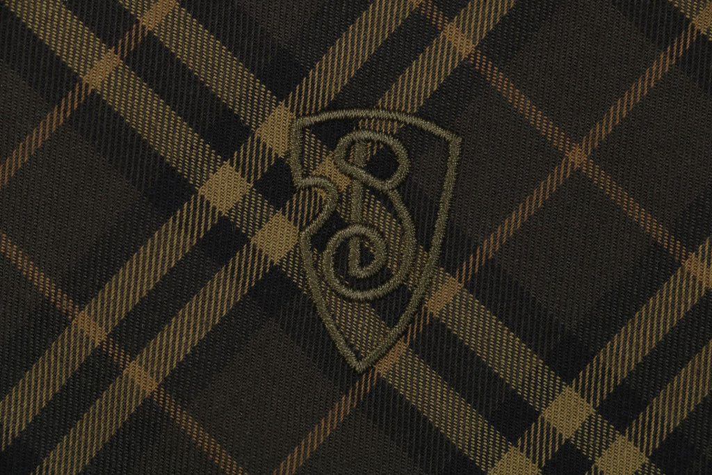 Burberry 25FW B-Shield Diagonal Check Long Sleeve Shirt