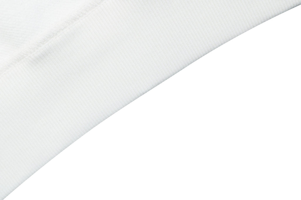 Burberry House Check Collar Crewneck Sweatshirt — White